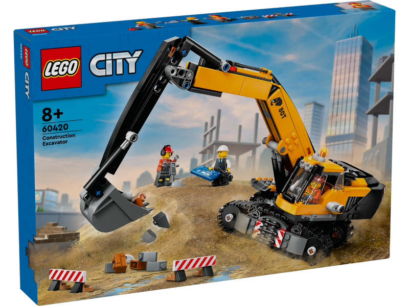 LEGO® City 60420 Yellow Construction Excavator