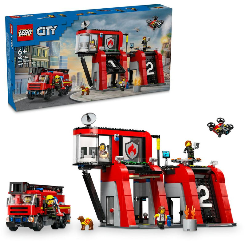 LEGO® City 60414 Fire Station with Fire Truck