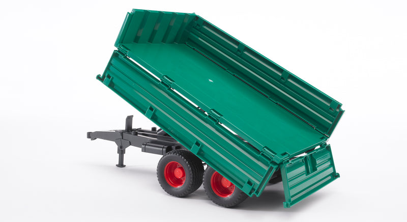 Tandemaxle tipping trailer with removeable top