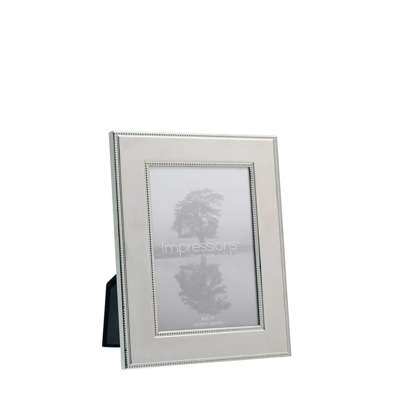 IMPRESSIONS METAL PLATED STEEL PHOTO FRAME 4" X 6"