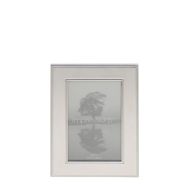 IMPRESSIONS METAL PLATED STEEL PHOTO FRAME 4" X 6"