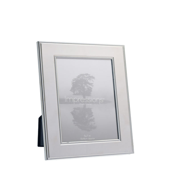 IMPRESSIONS METAL PLATED STEEL PHOTO FRAME 5" X 7"
