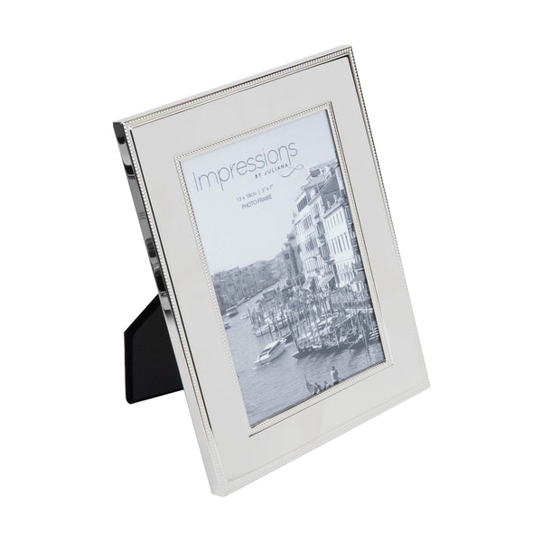 IMPRESSIONS METAL PLATED STEEL PHOTO FRAME 5" X 7"