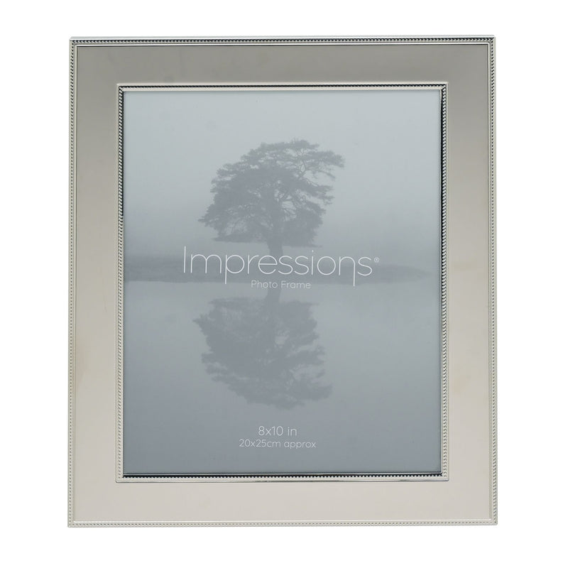 IMPRESSIONS METAL PLATED STEEL PHOTO FRAME 8" X 10"