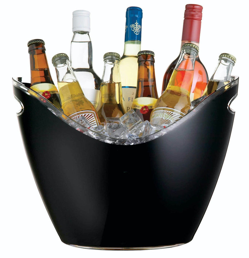 Black Acrylic Drinks Pail / Cooler