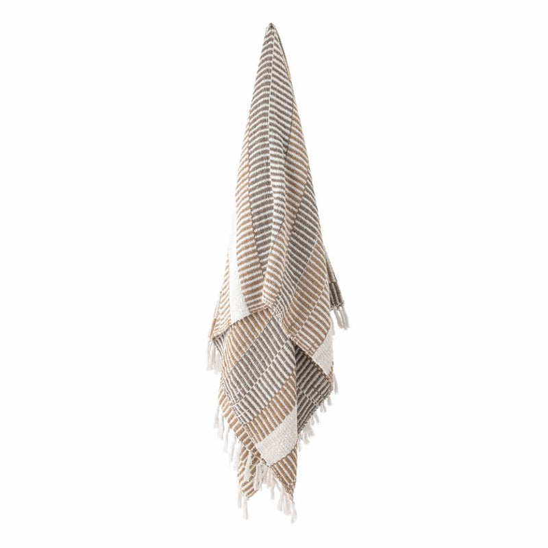 Isnel Throw, Nature, Recycled Cotton