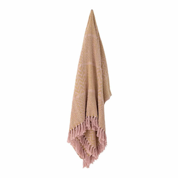 Rodion Throw, Rose, Recycled Cotton