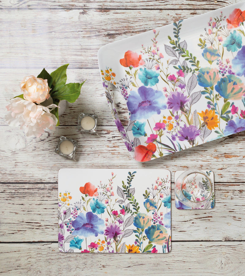 Meadow Floral Pack Of 6 Coasters