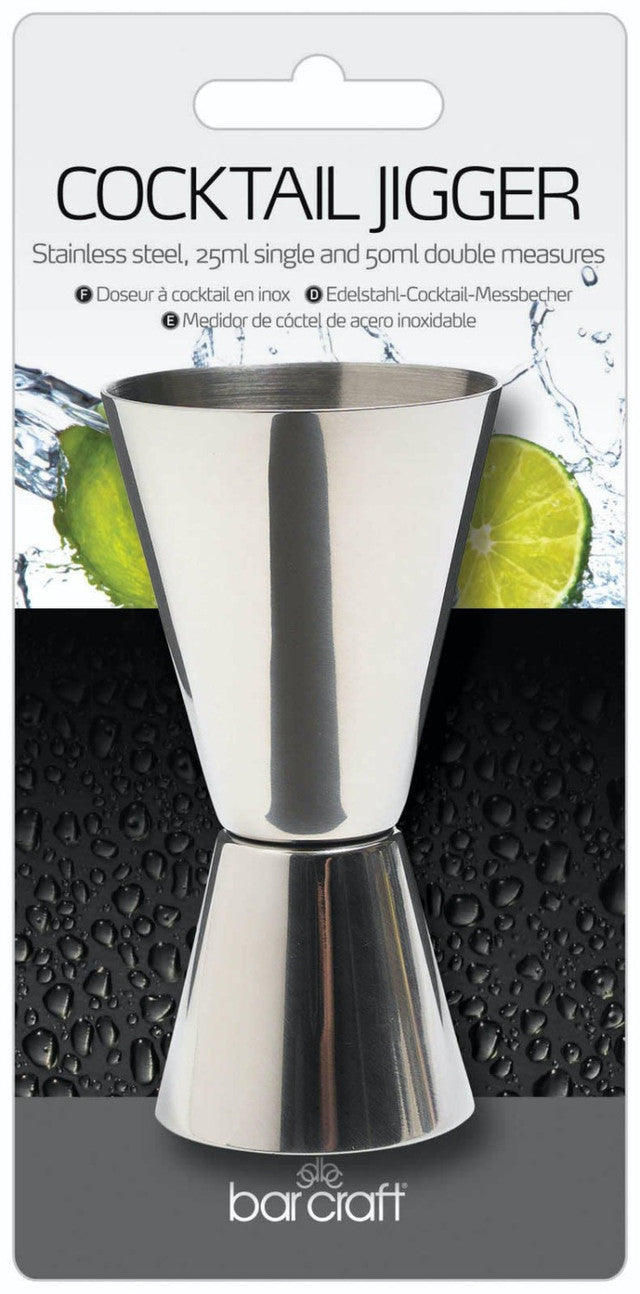 BarCraft Stainless Steel Dual Spirit Measure Cup