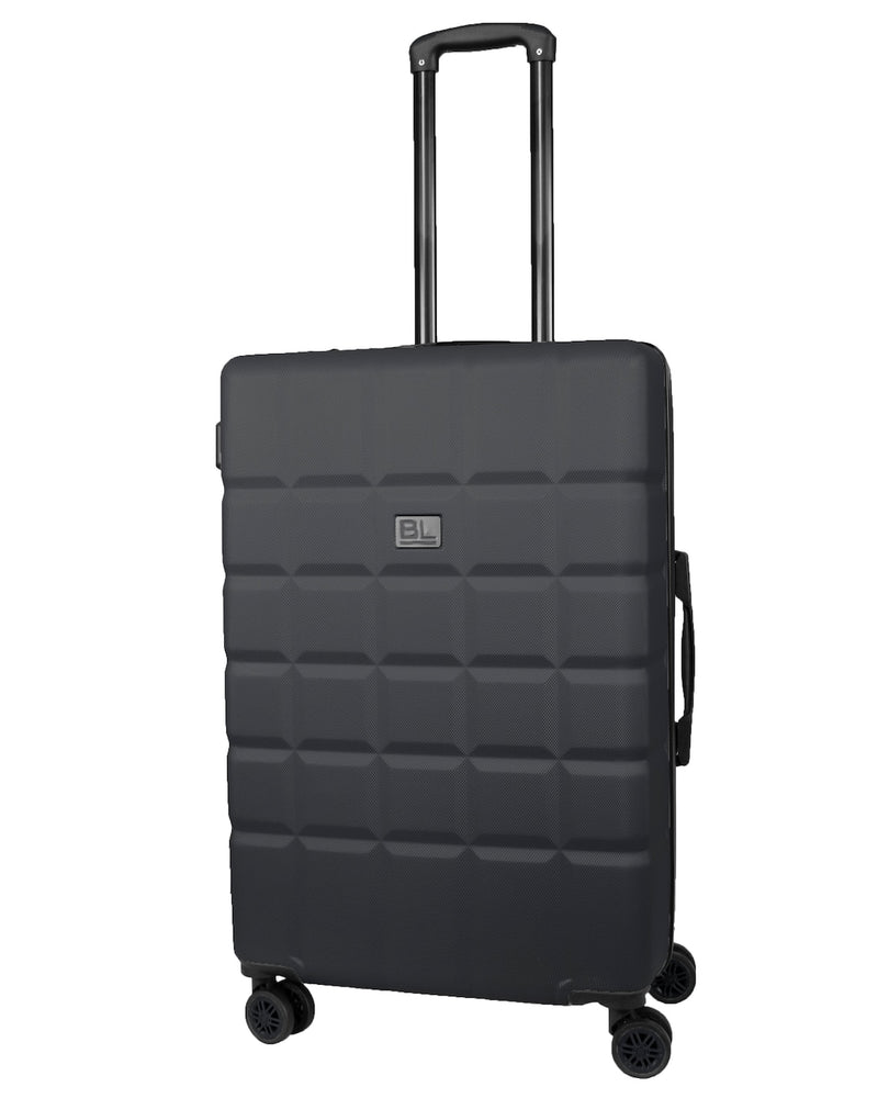 Hard Shell Suitcase with 4 Spinner Wheels Travel Luggage - Black