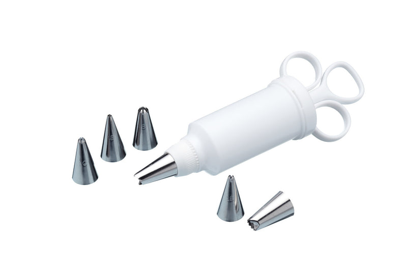 Icing Syringe With Stainless Steel Nozzles