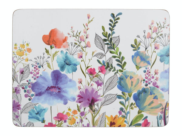 Meadow Floral Pack Of 6 Placemats