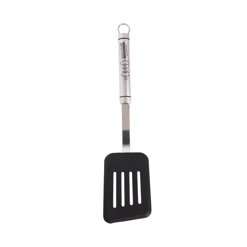 Oval Handled Stainless Steel Non-Stick Slotted Turner