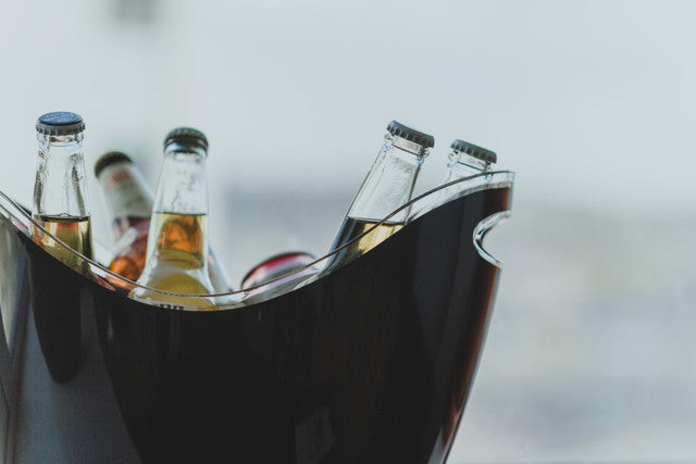 Black Acrylic Drinks Pail / Cooler