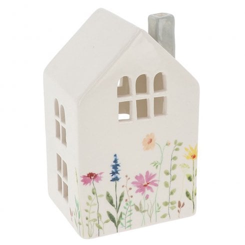 Meadow House Tealight Holder - Grey Chimney