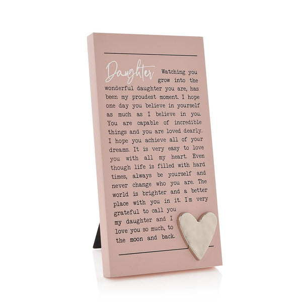 MOMENTS STANDING PLAQUE - DAUGHTER