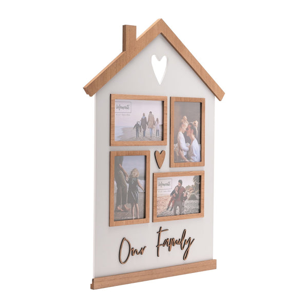 MOMENTS COLLAGE PHOTO FRAME HOUSE SHAPED