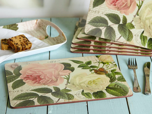 Rose Garden Pack Of 6 Premium Placemats