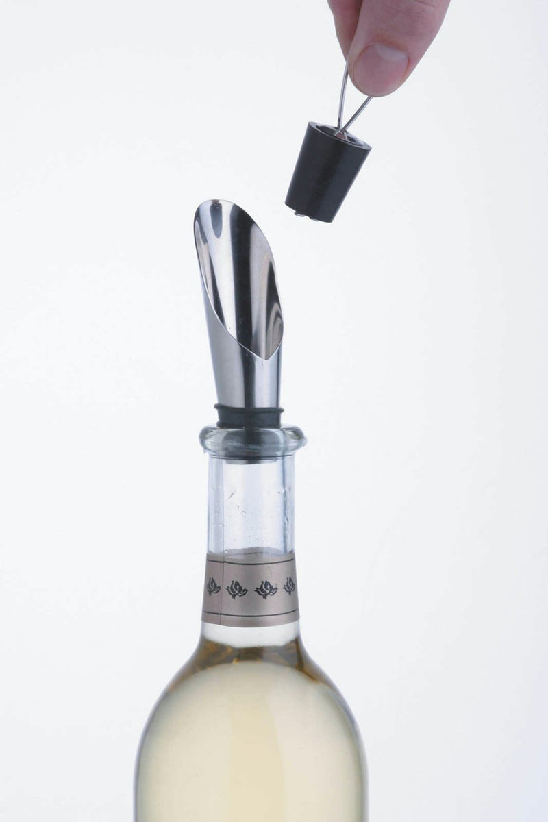 Stainless Steel Wine Pourer with Stopper