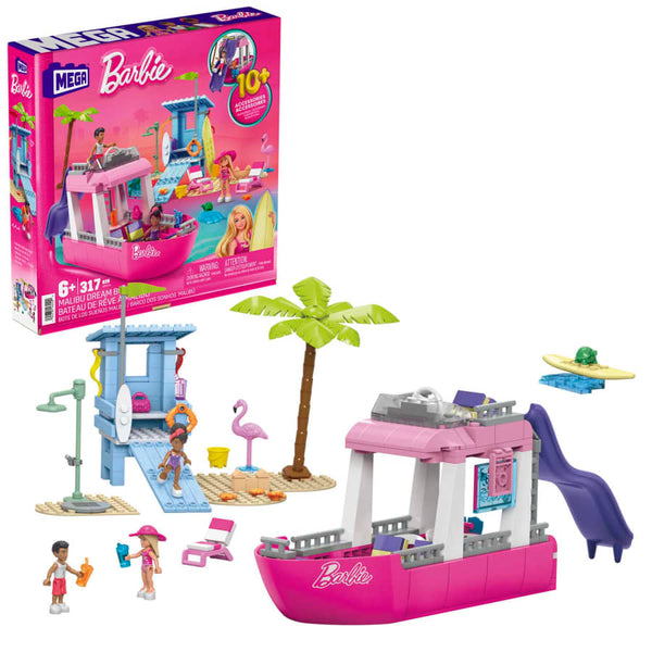 Barbie Malibu Dream Boat Building Kit Playset With 3 Micro-Dolls