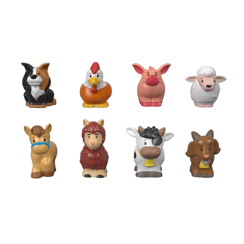 Fisher-Price Little People Farm Animal Friends 8-Piece Figure Set For Toddlers