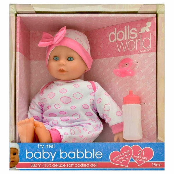 Baby Babble | Soft-Bodied Baby Doll with 21 Sounds