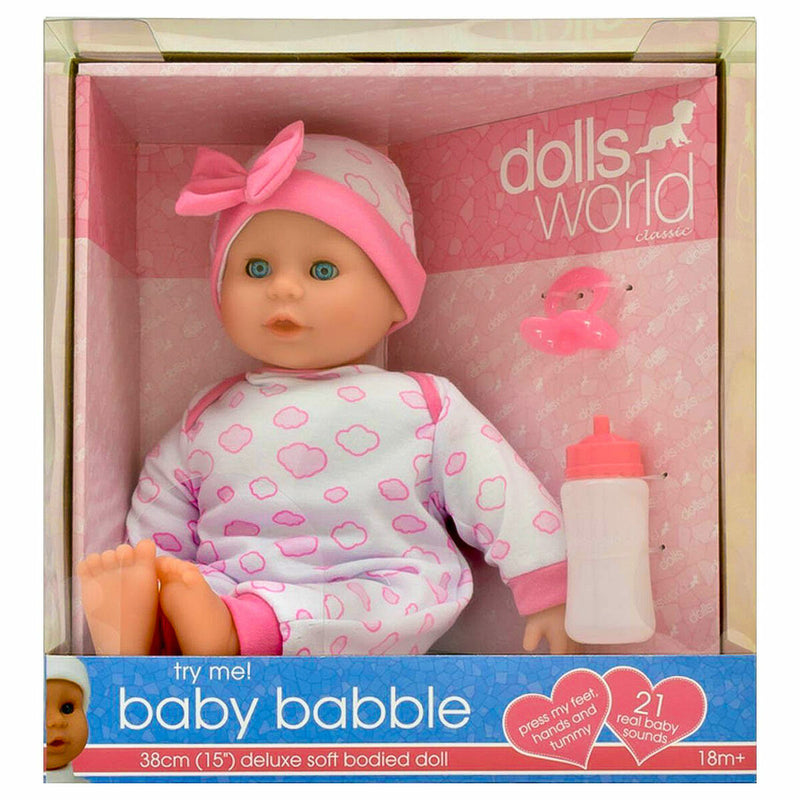 Baby Babble | Soft-Bodied Baby Doll with 21 Sounds