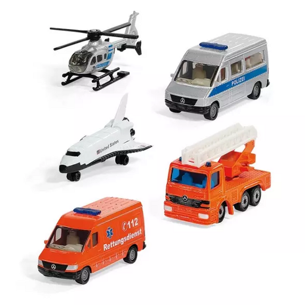 5 Rescue Vehicles Gift Set