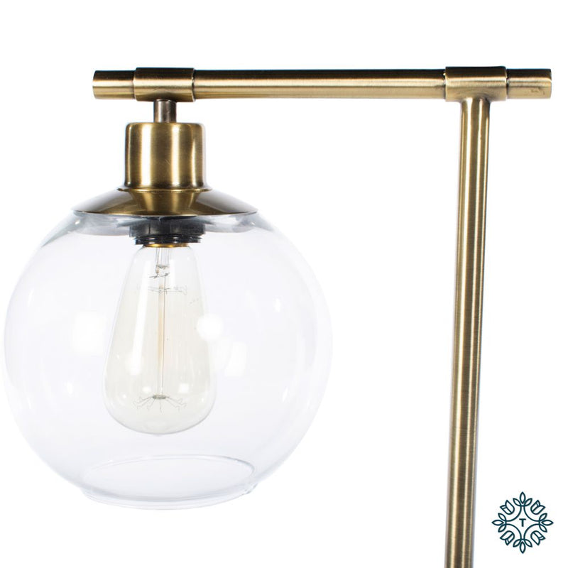 Globe Table Lamp Marble/gold 55cm