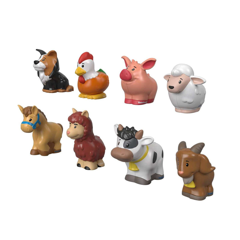 Fisher-Price Little People Farm Animal Friends 8-Piece Figure Set For Toddlers