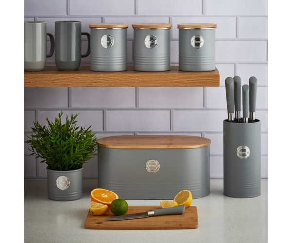 Living Grey Bread Bin