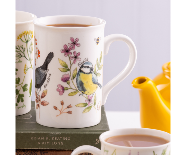 Garden Birds Honeysuckle Mug 300ml