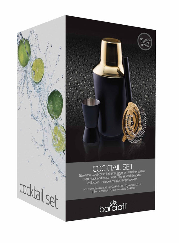 BarCraft Three Piece Cocktail Set