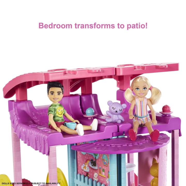 Barbie Doll House, Chelsea Playhouse With 2 Pets And 15+ Accessories