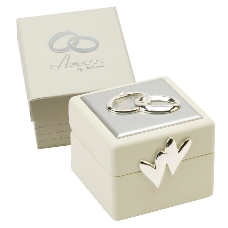 AMORE WEDDING RING BOX WITH ICONS & CRYSTALS