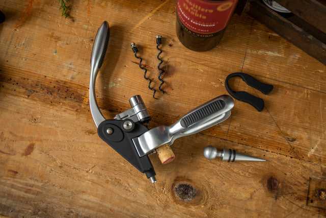 Deluxe Lever-Arm Corkscrew Gift Set