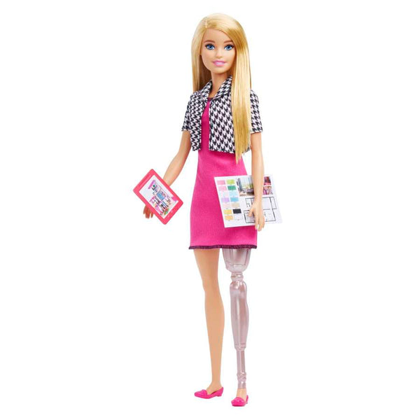 Barbie Interior Designer Doll, Blonde, Prosthetic Leg