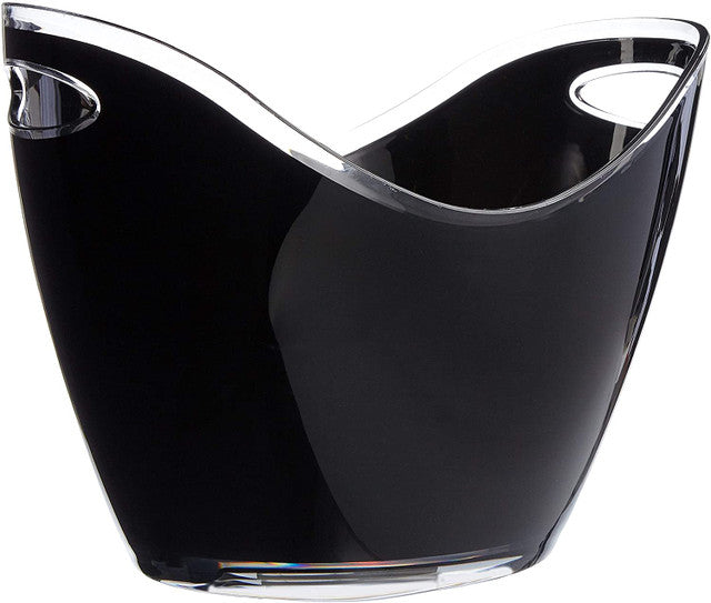 Black Acrylic Drinks Pail / Cooler