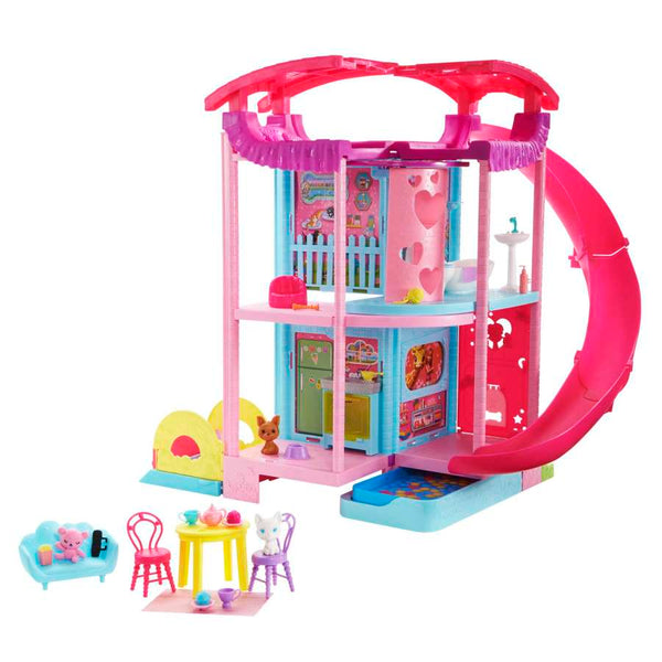 Barbie Doll House, Chelsea Playhouse With 2 Pets And 15+ Accessories