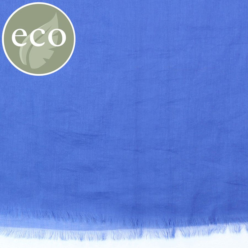 Cobalt blue single colour cotton scarf