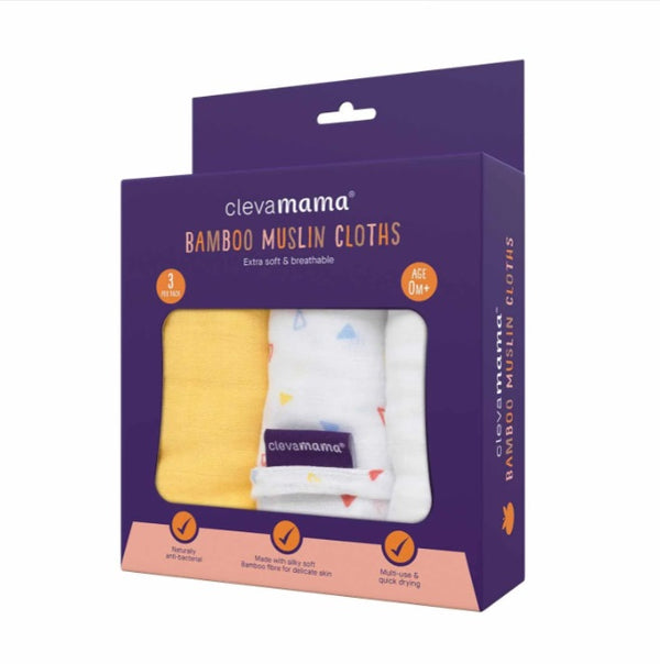 Bamboo Baby Muslin Cloths