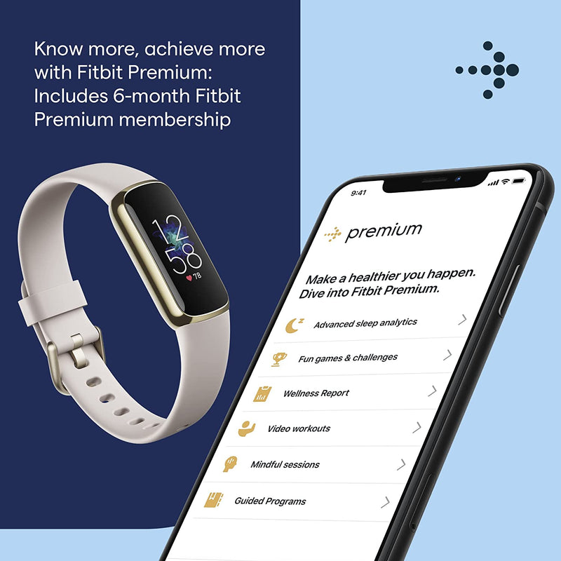 Fitbit Luxe Health Soft Gold / White