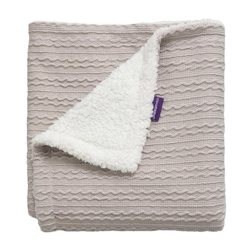 ClevaMama Luxe Sherpa Baby Blanket - Grey