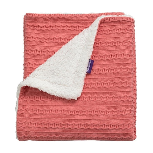 ClevaMama Luxe Sherpa Baby Blanket - Pink