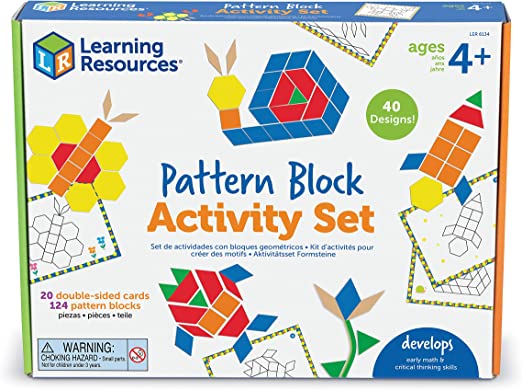 Learning Resources LER6134 Pattern Block Activity Set