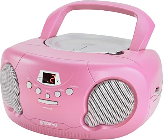 Portable CD Player Boombox  - Pink