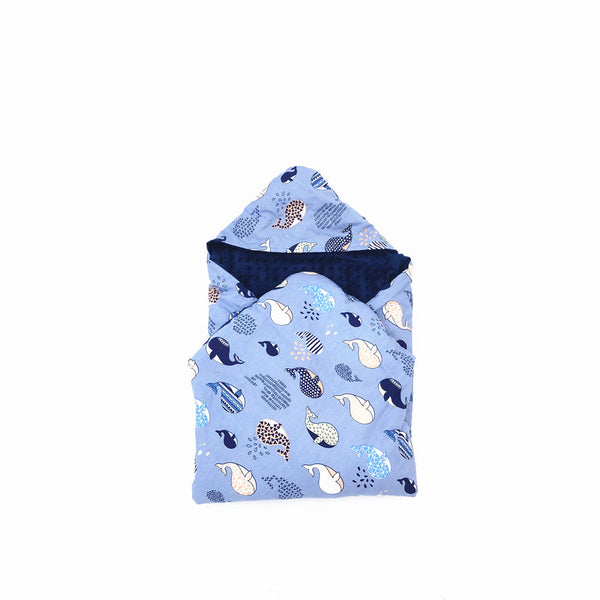 Whales 5 Point travel blanket