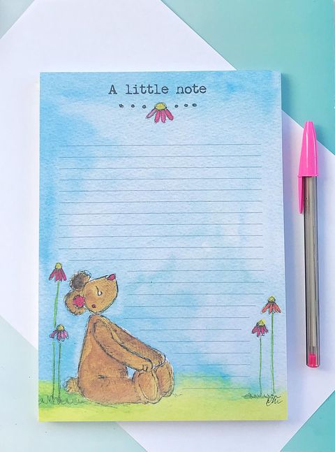 My Painted Bear - A Little Note Printed Notebook