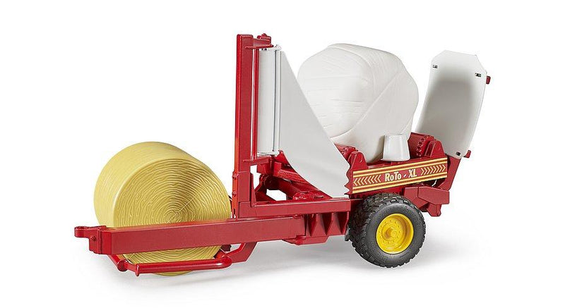 BRUDER 02122 ROUND BALE WRAPPER AND BALES