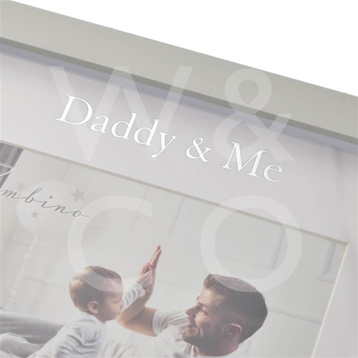 BAMBINO DADDY & ME FRAME 6" X 4" IN LIDDED GIFT BOX